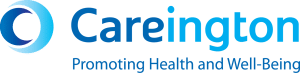 Careington logo in blue and grey "promoting health and well-being"