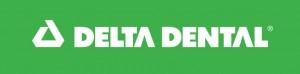 Delta Dental logo in green and white