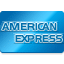 American Express logo in blue